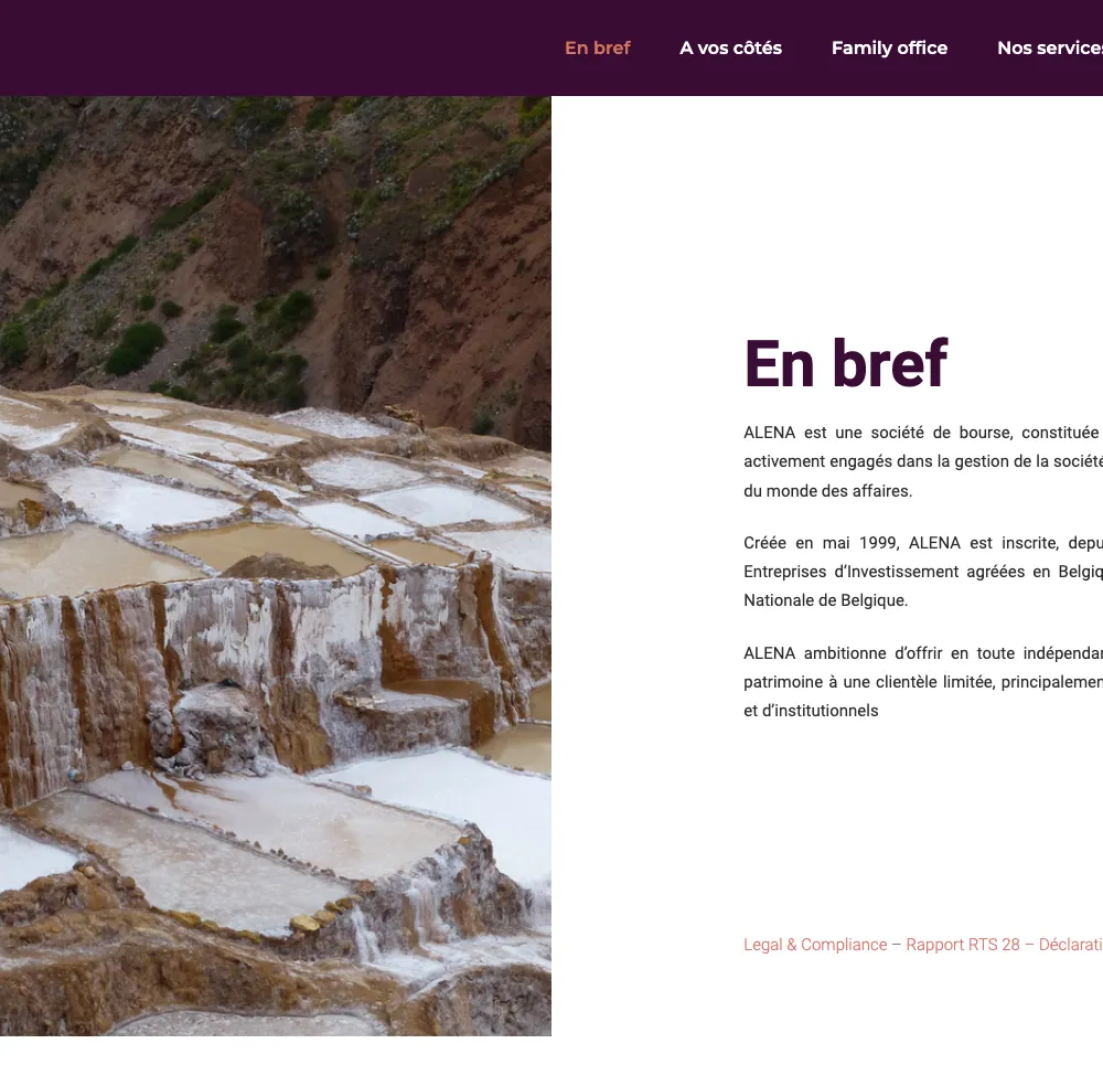 Alena Web screenshot